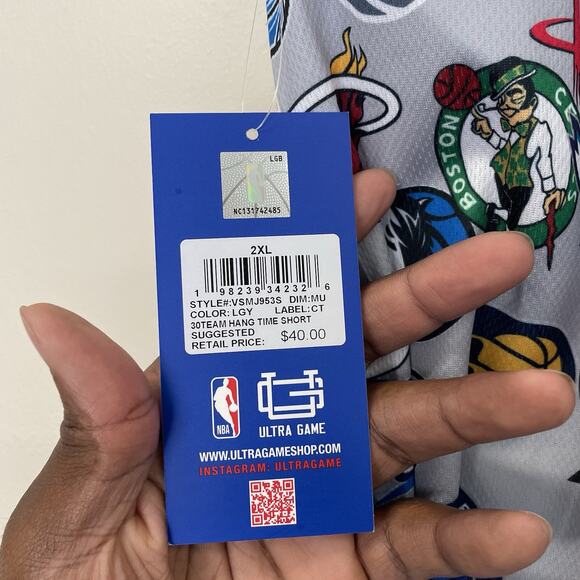 30 Team Hang Time Short Gray VSMJ953S - Picture 4 of 5